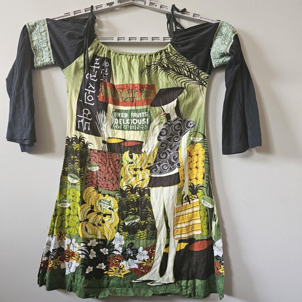 Ousto Barcelona Shirt Women's Size 1 XS Original 100% Cotton Designer Blouse Top